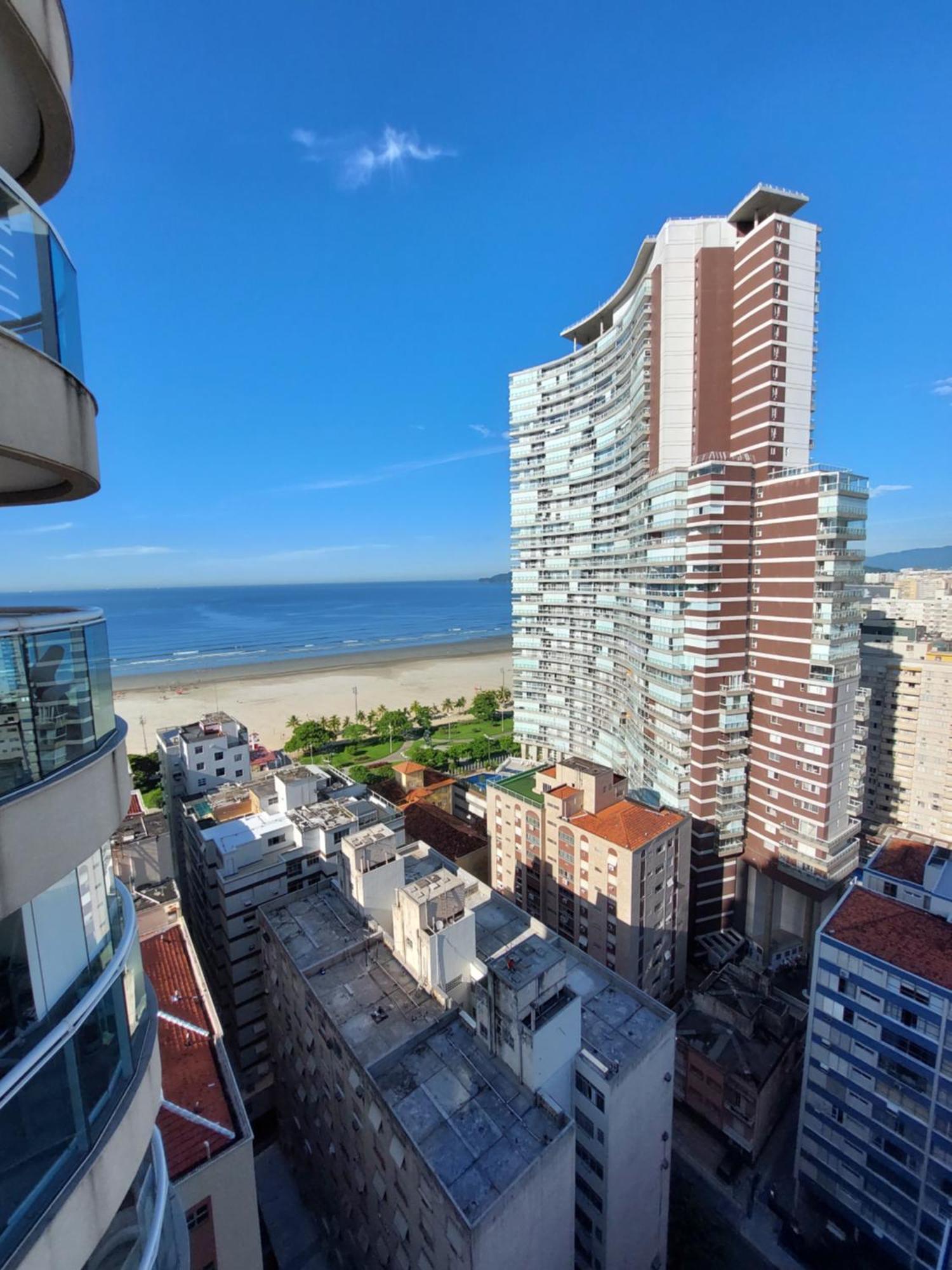Apartamento Book Santos Unlimited 817 Elegancia Vista Mar Exterior foto