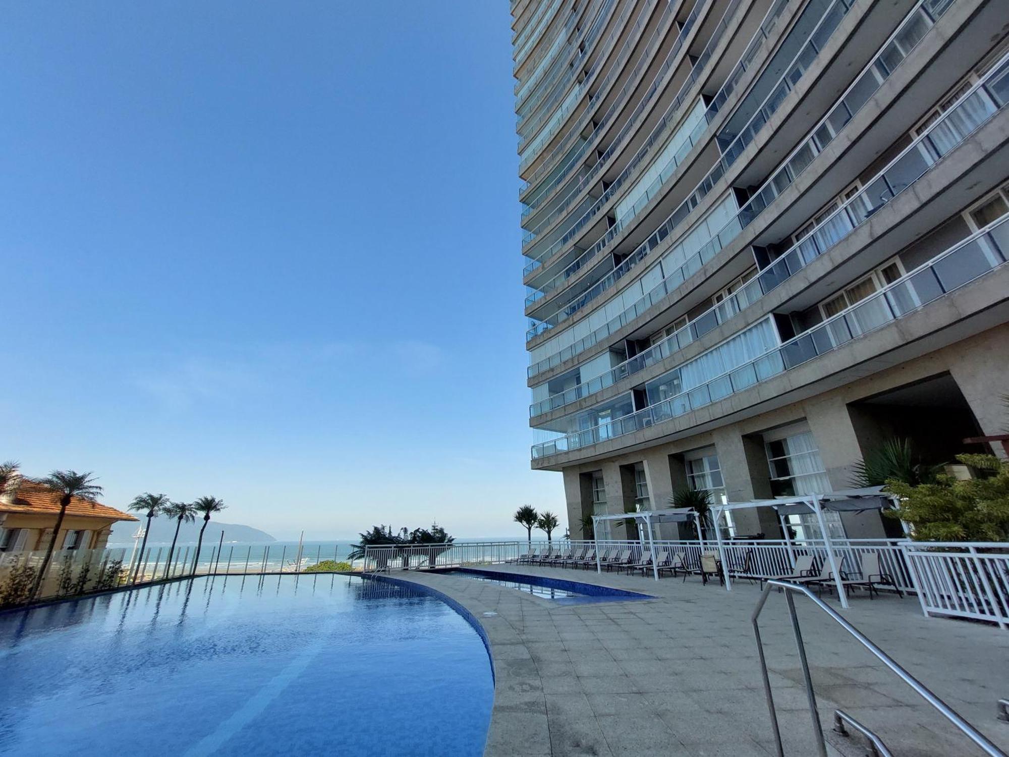 Apartamento Book Santos Unlimited 817 Elegancia Vista Mar Exterior foto
