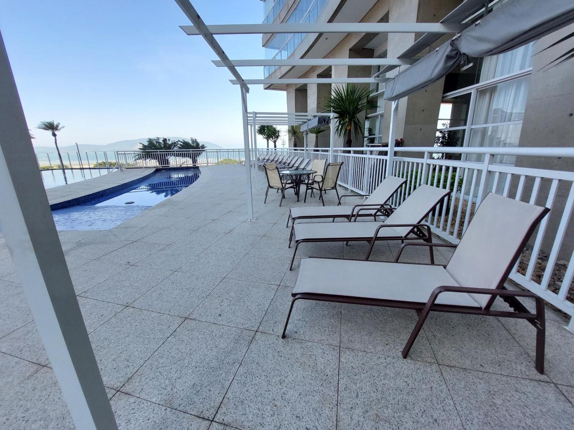 Apartamento Book Santos Unlimited 817 Elegancia Vista Mar Exterior foto